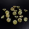 Other Real 0.5-2 Carat Lemon Yellow Round Brilliant Moissanite Loose Stone With Gra For Diy Jewelry Ring Earrings Pass Diamond TesterOther