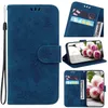Estuches para teléfono tipo billetera para iPhone 13 12 11 Pro Max XR XS X 7 8 Plus - Butterfly Rose Relieve Cuero de PU Ranuras para tarjetas duales Flip Kickstand Funda