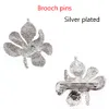 100pcs lote de luxo feminino orquídea broches de cristal strass rroquinho de pétal