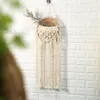 Hand-geweven bloem planten potten katoen touw tassel hangende net mand plant lanyard breien hennep bloempot voor tuin balkon jle13786