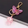 Llaveros Acrílico Mariposa Seta Llaveros Accesorios de moda para mujeres Bolsa Decoración Colgante Niñas Regalos Joyería LlaveroK7982076