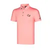 Polos masculinos de golfe camisa masculina polo t camisa confortável respirável topos roupas moda esporte wear 220712