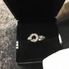 Diseñadores lujos anillo de mujer con diseño de diamante temperamento anillos versátiles Regalo del día de San Valentín joyería estilo de moda joyería de calidad muy agradable