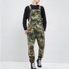 Jeans da uomo Tattico militare mimetico Salopette di jeans Bavaglino moda Uomo Tuta multitasche Taglie forti Pagliaccetti P006