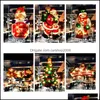 Christmas Decorations Festive Party Supplies Home Garden Suction Cup Window Hanging Lights Large Decorative Atmosphere S Dhkbf