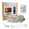 Strips 1m/2m/3m 5V 60Smd/m RGB LED Strip Lichtbalk Lichtverlichtingskit met USB 24 Sleutel Remote Gestuurde stripsled