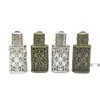 60pcs 3ml Antiqued Metal Perfume Bottle Empty Arab Style Alloy Hollow Out RRA13390