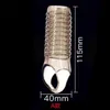 Giocattoli sessuali masager Pene Cock Massager Toy Hum Ha Two Will Be Big Thread Sleeve Men's Wolf Tooth Sperma Anello di bloccaggio allungato e ispessito R856