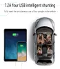 3.1A Cup Car Charger Multifunktion Display Spänningen 2 USB CAR -DC Power Adapter Plug Cup Cigarettändare för GPS DVR