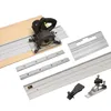 Professionella handverktygssatser 1.4m spår med bottenplatta träbearbetning Marble Machine Guiding Ruler Universal Linear Guide Rail for Cutting Bo