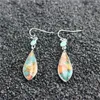 Dangle & Chandelier Vintage Teardrop Shaped Colorful Turquoises Earrings Wedding Anniversary Women Earring Party Jewelry Gifts For HerDangle