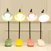 USB Rechargeable LED Folding Clip-on Desk Lamp Eye Protection Touch Dimming Reading Clamp Table Lamp Bed Light 3 Brightness H22042192l