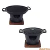 Mini BBQ Grill Fornello ad alcool giapponese Una persona Home Barbecue senza fumo Piastra da forno per esterni Fornello per arrosti Utensili per carne 220809