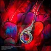 H￤nge halsband h￤ngsmycken smycken bohemiskt halsband f￶r kvinnor colorf crystal peacock gradient choker dhi8d