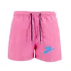 Summer New men's fitness beach shorts men's summer gym exercise breathable sportswear jogging beach shorts Brand LOGO Print