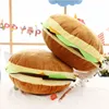 30/40/50 cm Creative Burger En Peluche En Peluche Doux Rembourré Coussin Oreiller Mignon Hamburger Garçon Fille D'anniversaire Cadeau LA461