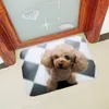 Quality Anti slip mat for entrance mats out in front door mat Thicken flannel 40x60cm 50x80cm dogs printed QXB5 220613