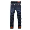 2019 hommes hiver bleu polaire jean doublé Stretch Denim chaud jean pour hommes concepteur Slim Fit bikrer jeunesse jean 28-38 G0104