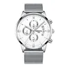 WatchSC- 디자이너 43mm 다채로운 쿼츠 스테인레스 스틸 가죽 시계 시계 Puhuo018