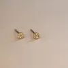 Stud Goldtutu 9k Solid Gold Peas Dainty Earrings Jewelry Minimal Style Brud Shower Bridesmaid Victorian Vintage Retro Moni22
