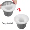 5 Pcs Skimmer Basket Filter Removes Leaves Cleaning Tool Durable Pool Skimmer Socks Protection Pump Nylon Elastic