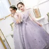 Mädchen Kleider Violette Spitze Weihnachten Kinder Prinzessin Für Blumenmädchen Ballkleid Kleidung Elegante Party Hochzeit Kostüme Kinder Kostüm