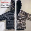 Garçon Vestes D'hiver Coton Bébé Fille Veste Épaissir Parka Pour Fille Camouflage Portable Sur Les Deux Côtés Survêtement Enfants 'Vêtements J220718