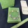 Bracelets de grife de grife joias femininas Vintage Double Letter Bracelet Moda Acessórios de Luxúria Presentes Para Lady 224086RL328L