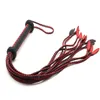 3 Foot Real Cowhide Leather Bull Whip BDSM Bondage Spanking Flogger Tassel Pure manual Genuine whip Sex Toy for Couples 2204119788252