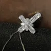 Diamantes Collitos colgantes cruzados para hombre Collar para mujer Cadenas de enlace cubano joyas de hip hop200n