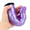 Dubbel dildo strapon sexig leksak för kvinnor lesbiska par penis ultra elastisk sele rem på trosor