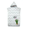 Towel Adult&Kids Cactus Series Bath With Cloak Microfiber Quick Drying Beach Poncho Soft Absorbing Water Changing Roowel