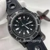 Drop - Mechanical Watch Mens Watches 46mm large white dial Rubber Strap Rotatable Bezel Fashion wristWatch224e