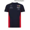 2022 Summer New F1 T Shirt Red Racing Fans في الهواء الطلق بأكمام قصيرة بأكمام رياضية قميص بولو كبير الحجم الكبير