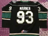 MThr London Knights #93 Mitch Marner green White Black Hockey Jersey Embroidery Stitched Customize any number and name Jerseys