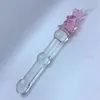 Nxy Dildos Dongs Kaninchen Rosa Kristallglas Masturbator Realistischer Dildo Penis Großer G-Punkt Anal Butt Plug Erwachsene Sexspielzeug für Frau Weiblich 220511