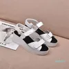 High Quality Ladies Platform Sandals Improved Ethnic Canvas Fashion Summer Casual Beach Slippers Size 35-41 elegant