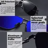 Solglas￶gon Top Quality Square Retro Pochromic Aluminium Men Polarised Driving Women Sun Glasses For Brown de Sol 220920
