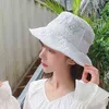 Sun Korean seaside Vintage Elegant Lace Bucket Hat Women Summer Beach Sun Hats Fashion Korean caps Breathable Fisherman cap G220418