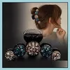 Hårklipp Barrettes smycken Kvinnor Crystal Big Rhinestone Claws Crab Hairpins Ponytail Girls Accessories Drop Delivery 2021 LHCP3