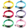 Dog Collars & Leashes Adjustable Foot Print Cat Collar With Bell Anti-Strangling Necklaces Leash Accessories For Cats Small Pet Dogs Chihuah