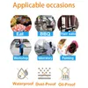100Pcs/Set Clear Disposable Aprons Multifunctional Cleaning Cooking Painting Salon Apron Transparent Waterproof Apron Y220426