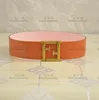 Rétro largeur 7 cm ceintures Hipster Designer femmes en cuir de haute qualité ceintures boucle lisse habiller cadeaux ceintures de luxe