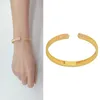 Lover Bracelet For Women Cuff Bangle Gold Natural Stone Girlfriend Gifts Fashion Designer African Jewelry Dubai Female Accessory Girfriend