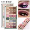 Miss Rose Brand New Glitter Eye Shadow Pallete 24 Colors Shimmer Matte Matte Profiseal Makeup Makeup Palette Festival Stage Cosmet9544668