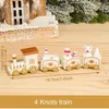 Wooden Train Christmas Ornament Merry Christmas Decoration For Home 2022 Xmas Gifts New Year 2023
