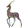 Autocollants muraux trois ratels cht19 couleur art antilope autocollant pour la décoration de maison de chambre à coucher