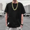 Chaînes grandes chaînes en plastique longue épaisse imitation Gold Collier exagéré Collier Creative Hiphop Reurage adapté au costume de rappeur PR8498906