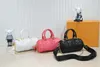 Bubblegram Bags Papillon BB Embossed Wallet On Strap Handbags Purse Shopping Shoulder Bag Crossbody Pink White Black M59800 M59826