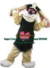 Mascote boneca traje feriado férias casaco de pele de páscoa marrom marrom coelhinho mascote fantasia vestido vestido desenhos animados conjunto de aniversário de Natal 1140